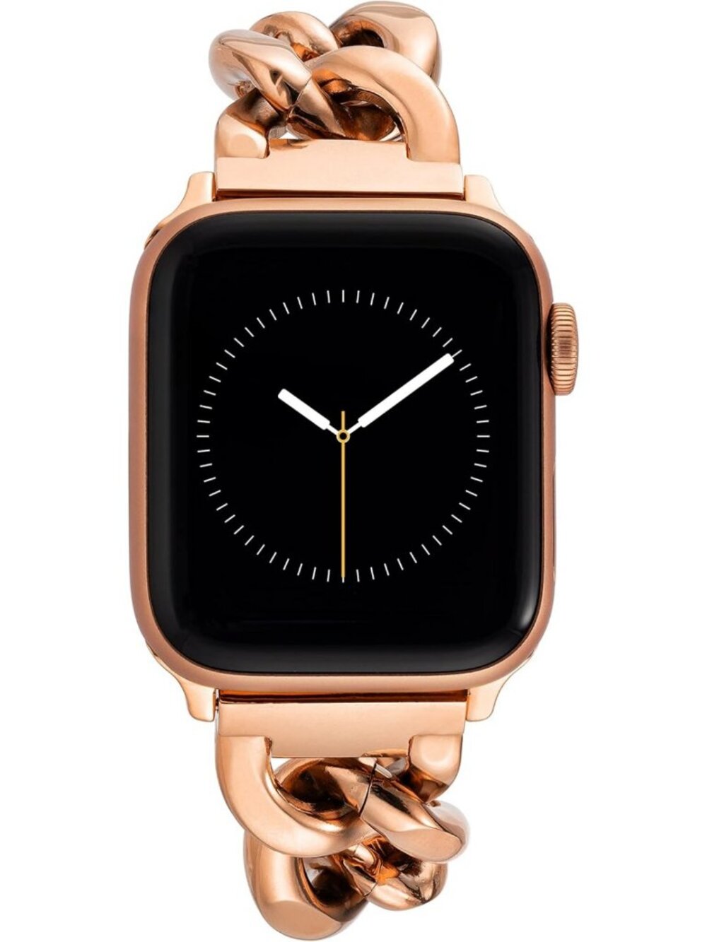 Stylish Adjustable Chain Bracelet for Apple Watch, Secure Replacement Band, Fits